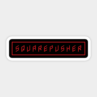 square font Sticker